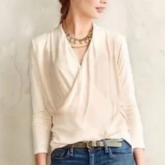 Anthropologie Sweaters - Anthropologie Knitted & Knotted Draped Knit Wrap Sweater Size Medium